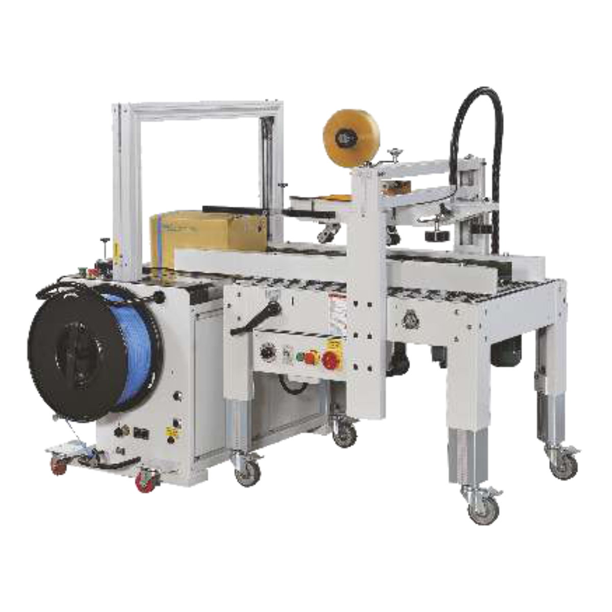 Automatic Taping & Strapping Machine (Combo)